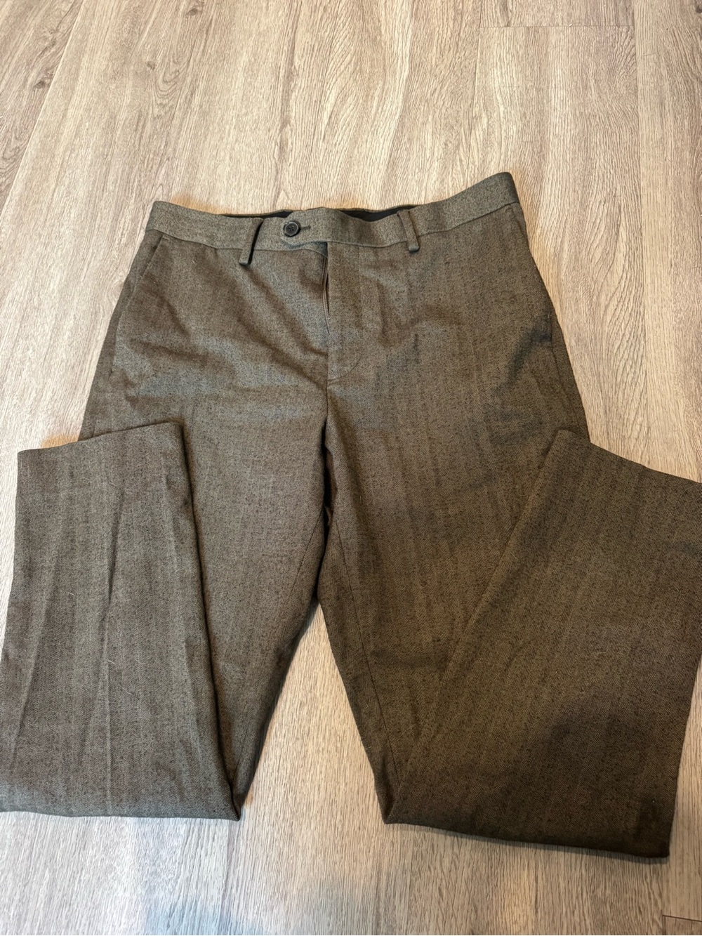 Banana Republic Men's Olive-Brown Dress Pants
